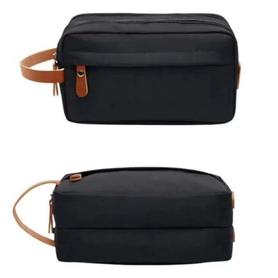 Bolsa Necessaire Masculina Feminina Organizadora Multifuncional Portátil Viagem Trabalho Impermeável Preto