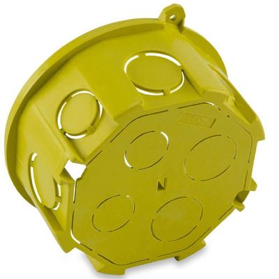 Caixa De Luz Redonda 4x4 Amarela - 600300003 - Forceline