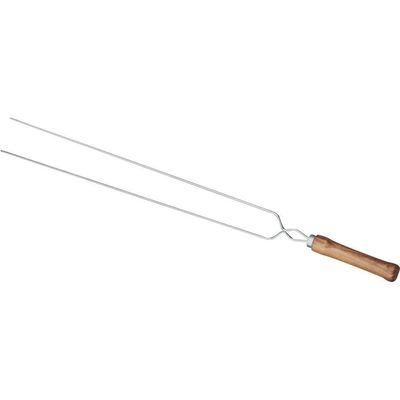Espeto Duplo Para Churrasco 65cm- 3207 - Mor Espeto Duplo 65cm Mor 3207