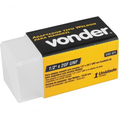 Adaptador Tipo Weldon Para Mandril 1-2'' X 20 F Unf Vonder