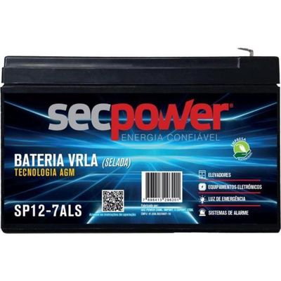Bateria Selada 12V 7ah SP12-7ALS Secpower