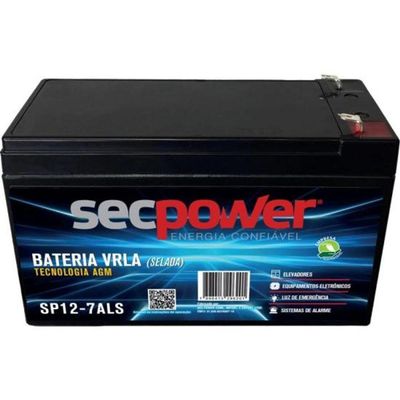 Bateria Selada 12V 7ah SP12-7ALS Secpower