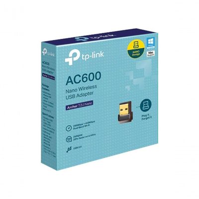 Adaptador Usb Wireless Ac600 Archer Dual Band 2.4ghz E 5ghz T2u Nano