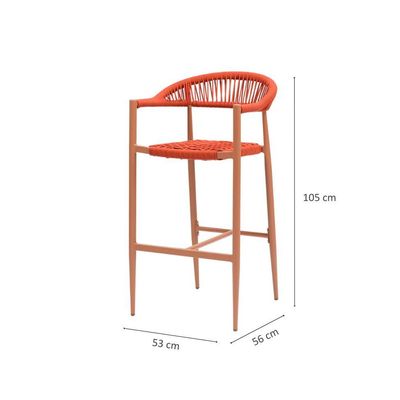 Banqueta para Área Externa Trancoso Terracota e Castanho