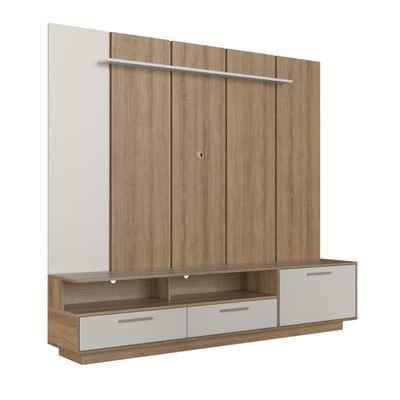 Home Rack E Painel Para Tv Até 75 Polegadas Com Iluminação Led Ravenna Arenas