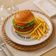 6 Pratos Hambúrguer Lanche Chicago Porcelana Decorada 25cm Mesa Posta Tramontina