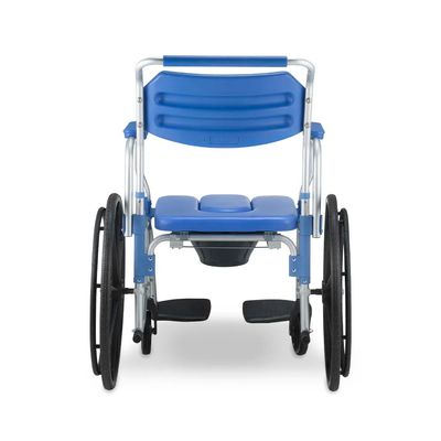 Cadeira de Banho D65 em Alumínio até 150kg 44 cm Dellamed Azul