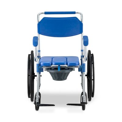 Cadeira de Banho D65 em Alumínio até 150kg 44 cm Dellamed Azul
