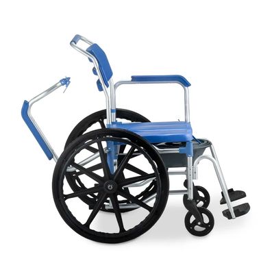 Cadeira de Banho D65 em Alumínio até 150kg 44 cm Dellamed Azul
