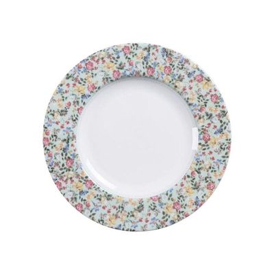 Prato Sobremesa Tramontina Dalina 21cm Em Porcelana Decorada
