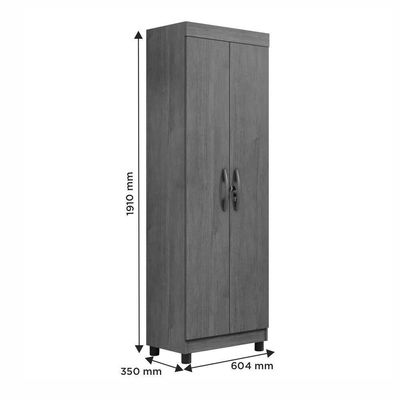 Multiuso Sapateira New Roma 2 Portas 6 Prateleiras - Benetil Cinamomo Off