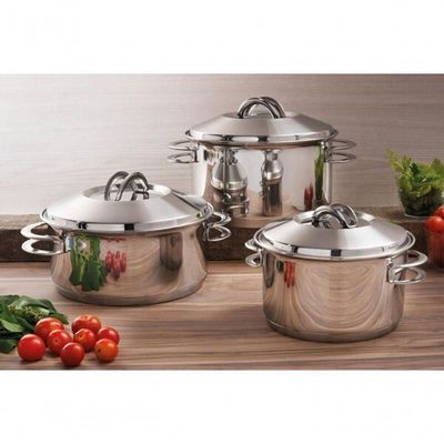 Caçarola Funda Tramontina Solar 24cm Em Aço Inox