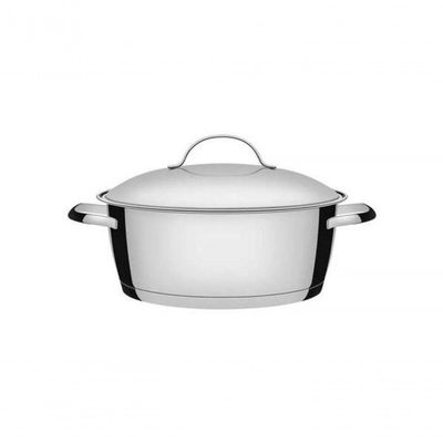 Caçarola Rasa 24cm Tramontina Allegra Aço Inox