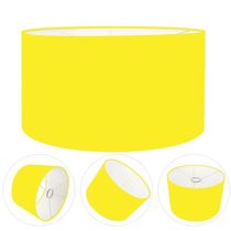 Cúpula Abajur Cilíndrica Cp-7026 ø55x25cm Amarelo