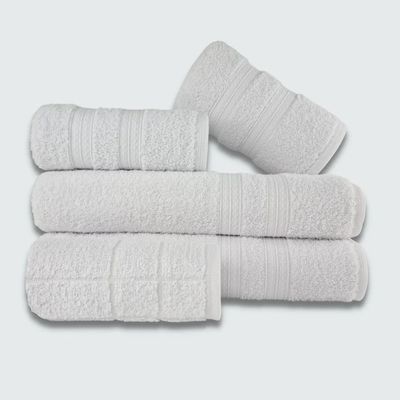 Jogo de Toalha 5 pçs Gigante Felpuda Itália Soft 100% Algodão Branco