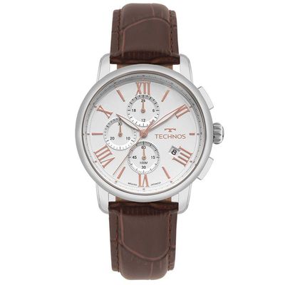 Relógio Technos Masculino Grandtech Prata - Js15eny/0k