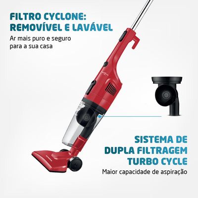 Aspirador de Pó Mondial Turbo AP36 Vermelho com Preto  220V 220V