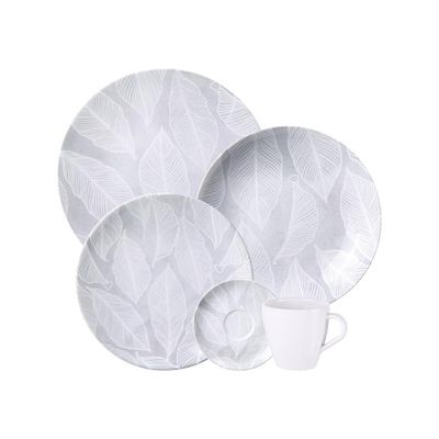 Aparelho De Jantar Tramontina Arbo Em Porcelana Decorada 20 Peças