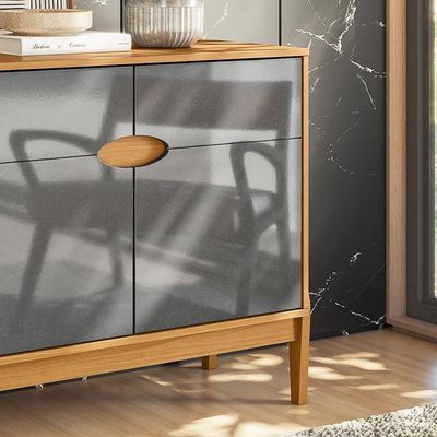 Buffet Intense 2 Portas Freijó - Cinza Perolizado Freijó - Cinza Perolizado