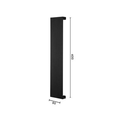 Arandela Astraled Wezar 40cm Led Bivolt Preto - 3000K - Luz Amarela