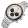 Relógio Masculino London Steel Silver Beige 43mm