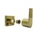 Acabamento Registro Banheiro Alavanca Dourado Gold Escovado Brilhante Padrão Deca Metal Luxo