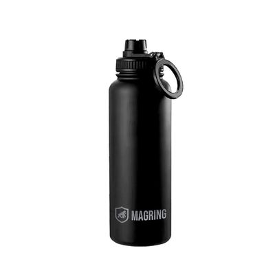 Garrafa Térmica com Suporte MagSafe, Aço Inoxidável - 540ml - Preta -  MagRing - Gshield