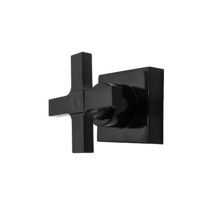 Acabamento Registro Preto Black Padrão Deca Pressão E Gaveta 16 Estrias Abs