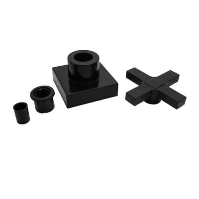 Acabamento Registro Preto Black Padrão Deca Pressão E Gaveta 16 Estrias Abs