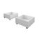 Cama Solteiro Com 2 Baus Organizador E Escada Luna Plus Branco