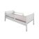 Cama Solteiro Com 2 Baus Organizador E Escada Luna Plus Branco