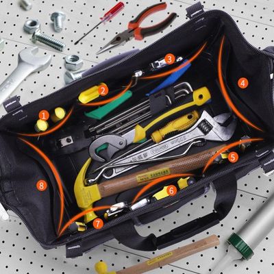 Bolsa Ferramentas Maleta Fundo Borracha Mala Profissional