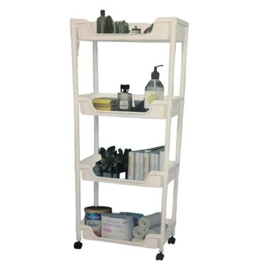 Carrinho Organizador Multiuso Manicure Cozinha Brinquedos 4 Prateleiras Fruteira Quarto Escritorio