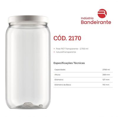 3 Potes Mantimentos Biscoito Tampa Branca Rosca Bandeirante