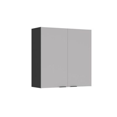 Cozinha Completa Itatiaia Lumina 350cm Em Madeira Mdf Grafite-fendi