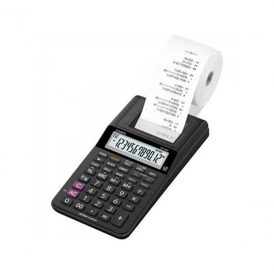 Calculadora Com Bobina Casio Hr-8rc-we-b-dc 12 Dígitos Preta