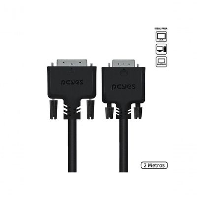 Cabo Dvi-i 24+5 Para Vga 15 Pinos Macho 2 Metros - Pdvm15-2