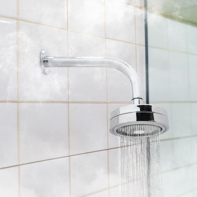 Chuveiro Ducha Autolimpante Redondo Cromado Articulável Solar Ou Gás