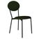 Kit 08 Cadeiras Estofada Para Sala De Jantar Azuri Preto C01 Linho Verde Musgo - Lyam Decor