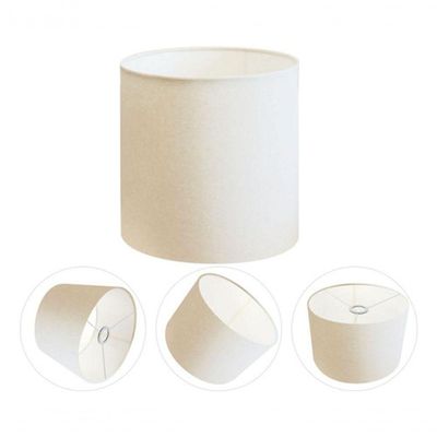 Cúpula Abajur E Luminária Cilíndrica Vivare Cp-7007 ø20x22cm - Bocal Nacional Branco