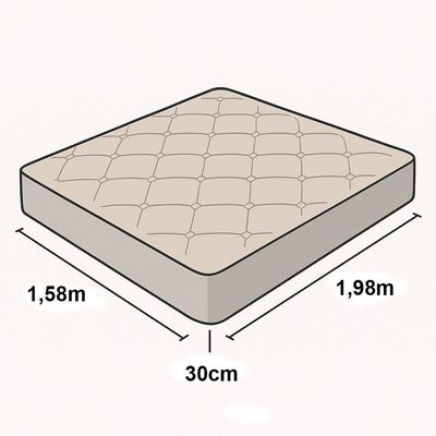 Lençol De Baixo Minimal Queen Avulso Com Elástico 01 Peça Malha 100% Algodão - Verde
