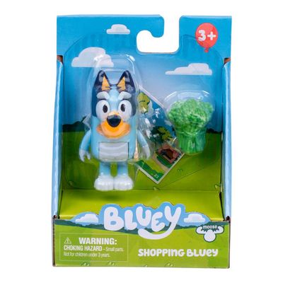 Boneco Colecionável 6cm Bluey - Bluey com Brócolis