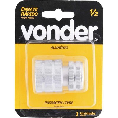 Engate Rápido Para Mangueira 1/2" De Alumínio Passagem Livre
