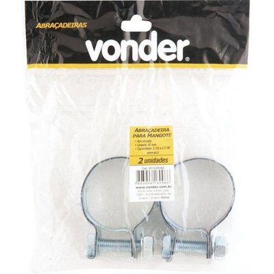 Abraçadeira Para Mangote Am 7381 2.7-8'' à 3.3-16'' Com 2 Peças Vonder