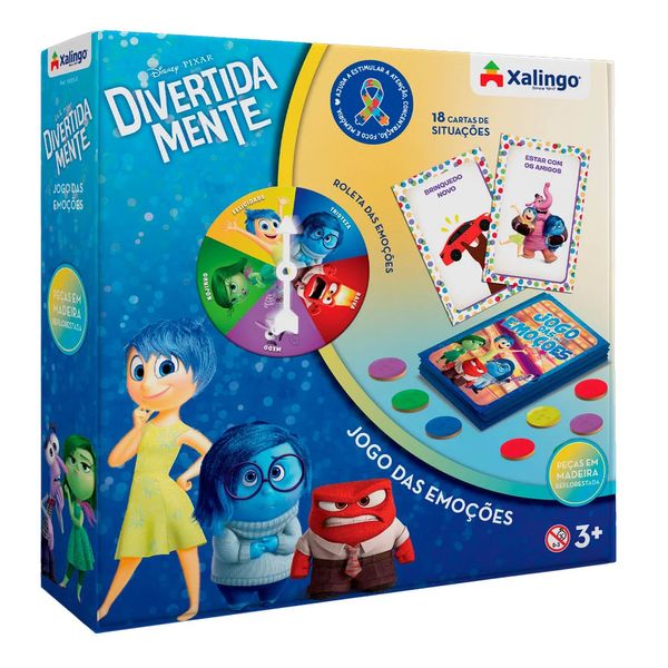 Jogo das Emoções Divertidamente Xalingo 18 Cartas