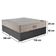 Cama Box Baú Casal Bipartido Sintético + Colchão Ortobom Airtech Molas Ensacadas 65x138x188 Cinza