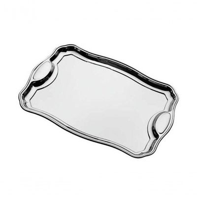Bandeja Retangular Tramontina Classic 42 X 29cm Em Aço Inox Com Alça