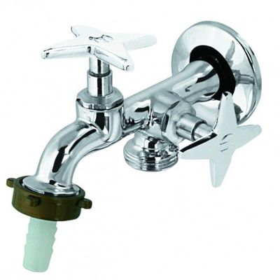 Torneira Para Tanque Com Derivação Máquina De Lavar Dn15 - Vtd023cwg - Esteves
