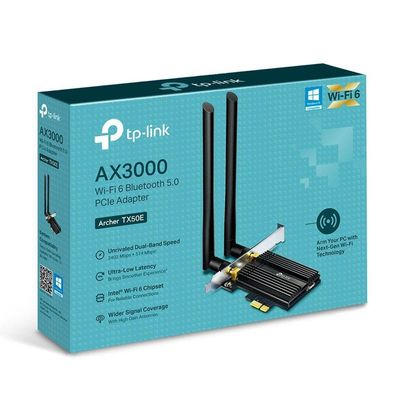 Adaptador Pci Ex Wireless 6 Ax3000 C- Bluetooth 5.2...