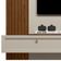 Painel Para Tv 55 Pol Com Bancada Suspensa Sollare L05 Freijó Off White - Lyam Decor